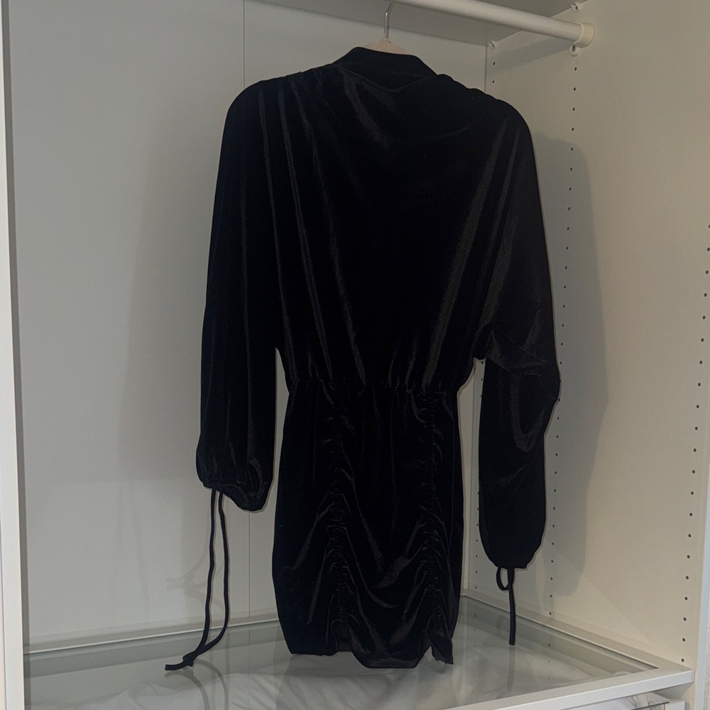 Elegant Black Velvet Dress